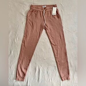 Mate The Label Mauve Jogger Pajama Sweat Lounge Pants Organic Cotton